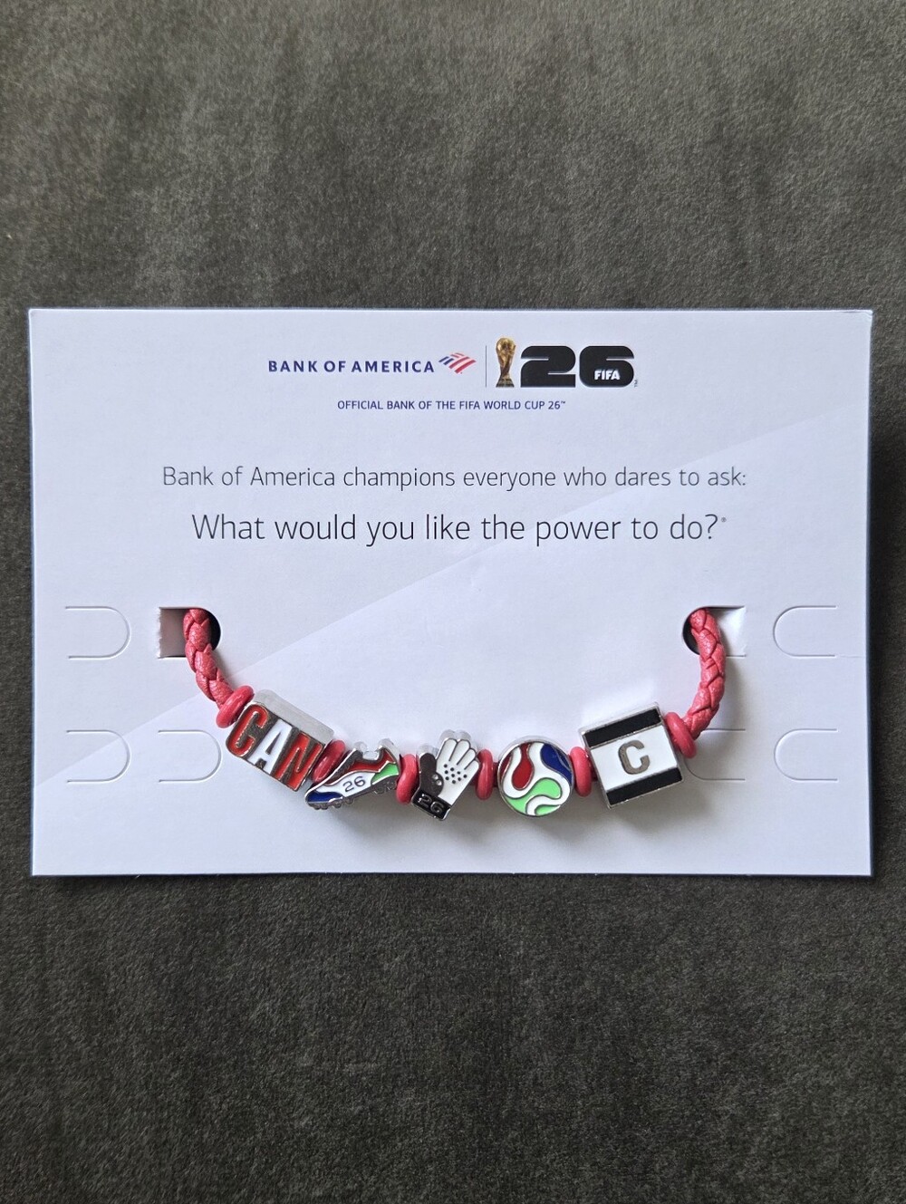 BoFA FIFA World Cup 2026 bracelet - Canada Size Large